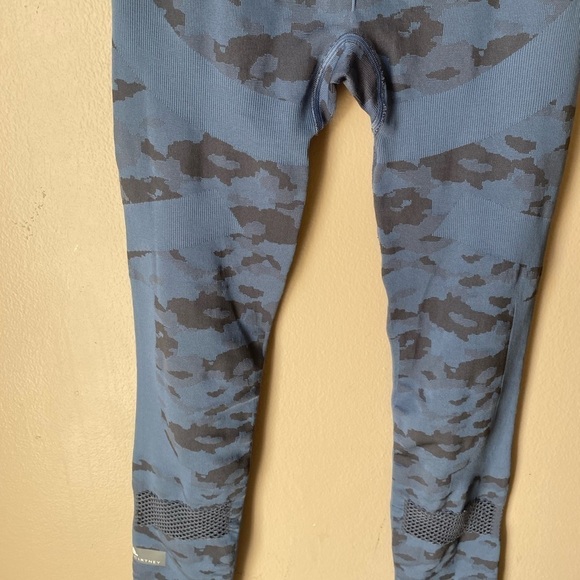 Adidas by Stella McCartney Blue Stretch Jaquard Leopard Tight Leggings in Blue - Picture 10 of 10